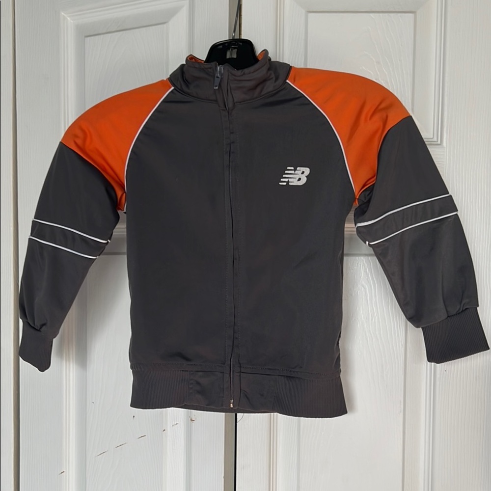 New Balance Gray and Orange Jacket Size 4